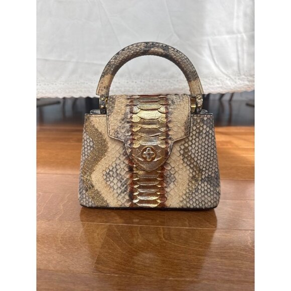 multicolour python capucines louis vuitton handbag - Picture 11 of 12